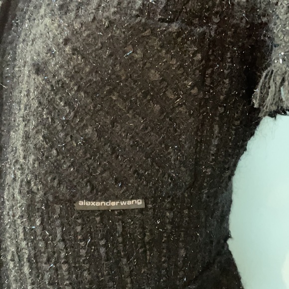 Alexander Wang short sleeve wool blend top/sweater - Picture 3 of 9